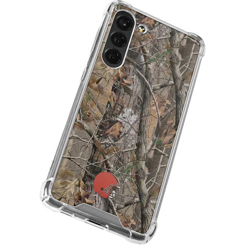 NFL Cleveland Browns Realtree AP Camo Galaxy S24 FE Clear Case