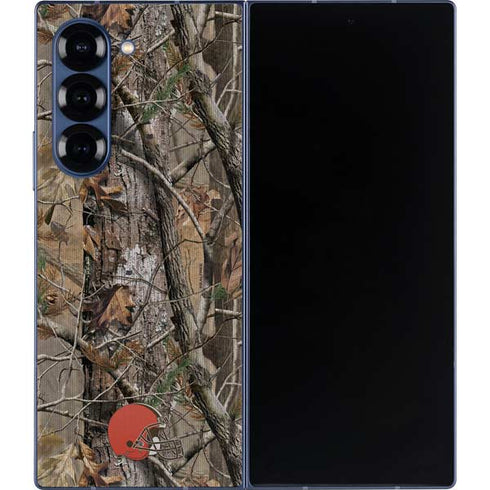 NFL Cleveland Browns Realtree AP Camo Galaxy Z Fold6 Skin