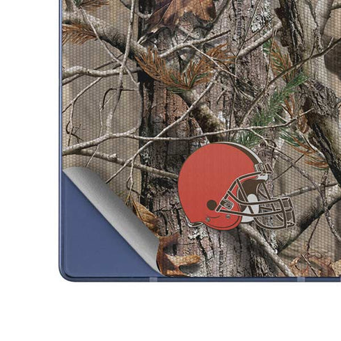 NFL Cleveland Browns Realtree AP Camo Galaxy Z Fold6 Skin