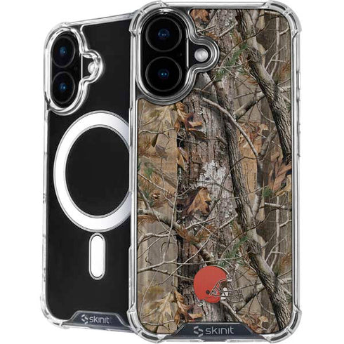 NFL Cleveland Browns Realtree AP Camo iPhone 16 MagSafe Case