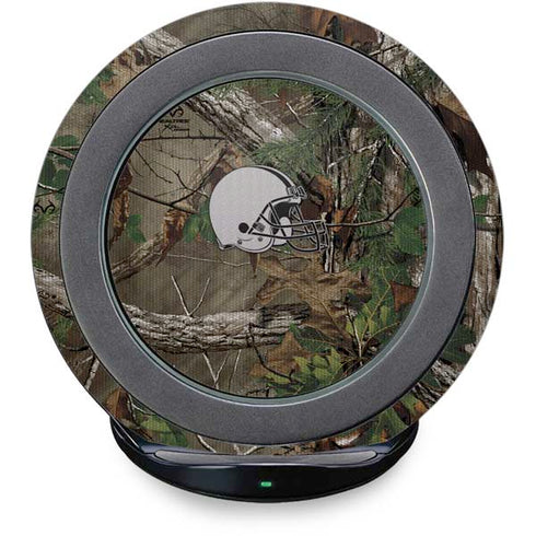 NFL Cleveland Browns Realtree Xtra Green Camo Fast Charge Wireless Charging Stand Skin