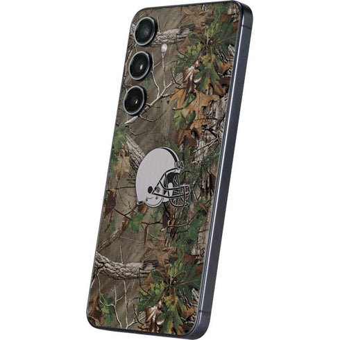 NFL Cleveland Browns Realtree Xtra Green Camo Galaxy A16 5G Skin
