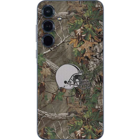 NFL Cleveland Browns Realtree Xtra Green Camo Galaxy A35 5G Skin
