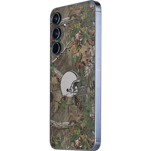 NFL Cleveland Browns Realtree Xtra Green Camo Galaxy A55 5G Skin