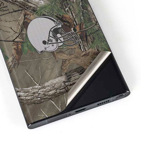 NFL Cleveland Browns Realtree Xtra Green Camo Galaxy Skins