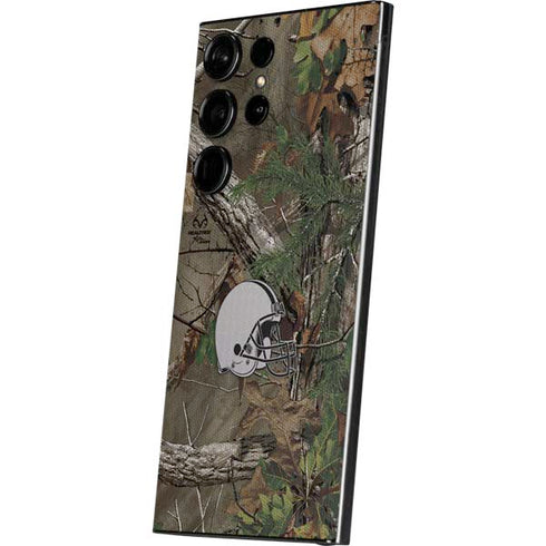 NFL Cleveland Browns Realtree Xtra Green Camo Galaxy S24 Ultra Skin