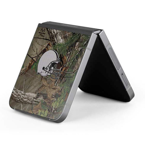 NFL Cleveland Browns Realtree Xtra Green Camo Galaxy Z Flip6 Skin