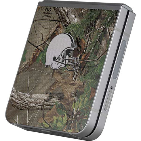 NFL Cleveland Browns Realtree Xtra Green Camo Galaxy Z Flip6 Skin