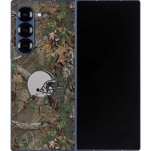 NFL Cleveland Browns Realtree Xtra Green Camo Galaxy Z Fold6 Skin