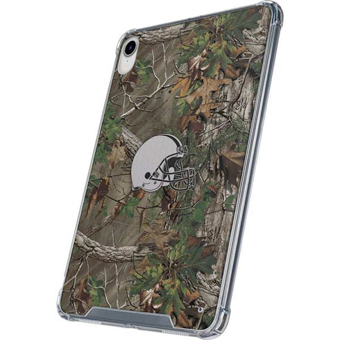NFL Cleveland Browns Realtree Xtra Green Camo iPad 11th Gen (2025) Clear Case