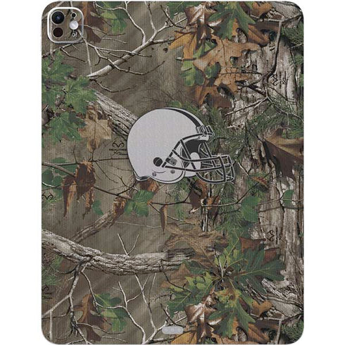 NFL Cleveland Browns Realtree Xtra Green Camo iPad Pro 13in M4 (2024) Skin
