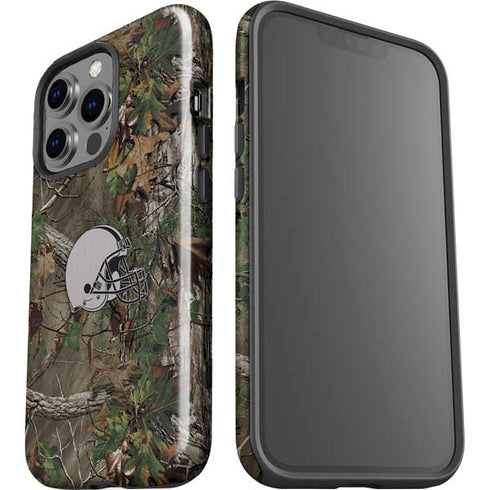 NFL Cleveland Browns Realtree Xtra Green Camo iPhone 15 Pro Impact Case