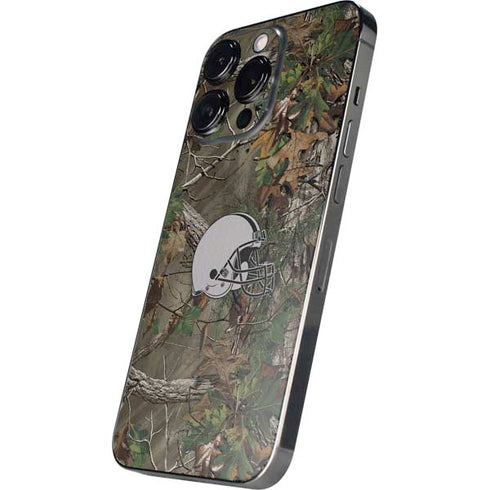 NFL Cleveland Browns Realtree Xtra Green Camo iPhone 15 Pro Max Skin