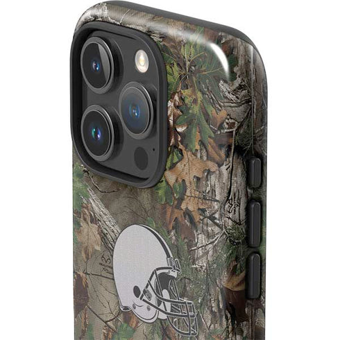 NFL Cleveland Browns Realtree Xtra Green Camo iPhone 16 Pro Impact Case