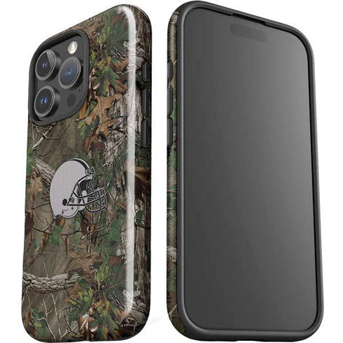 NFL Cleveland Browns Realtree Xtra Green Camo iPhone 16 Pro Impact Case