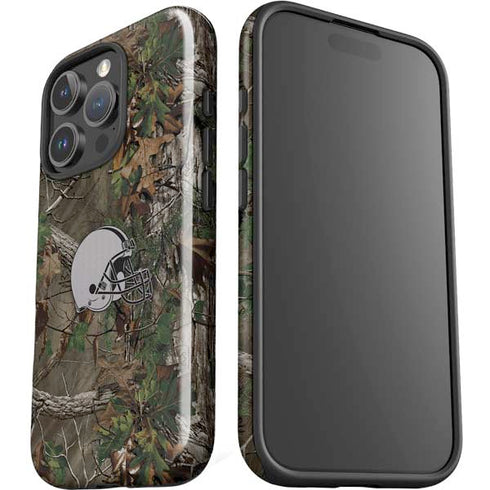 NFL Cleveland Browns Realtree Xtra Green Camo iPhone 16 Pro Max Impact Case