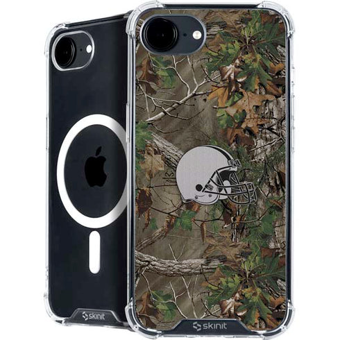 NFL Cleveland Browns Realtree Xtra Green Camo iPhone 16e MagSafe Case