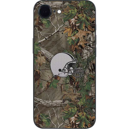 NFL Cleveland Browns Realtree Xtra Green Camo iPhone 16e Skin