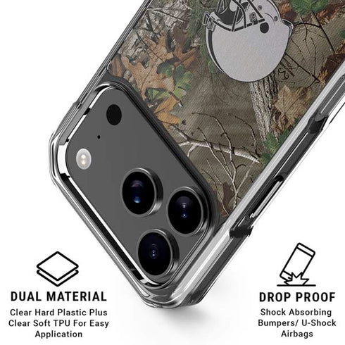 NFL Cleveland Browns Realtree Xtra Green Camo iPhone 18 Pro Clear Case