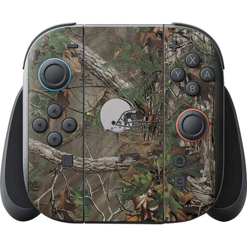 NFL Cleveland Browns Realtree Xtra Green Camo Nintendo Switch 2 (2025) with Joy-Con Skin