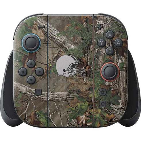 NFL Cleveland Browns Realtree Xtra Green Camo Nintendo Switch 2 (2025) Joy-Con Controller Skin