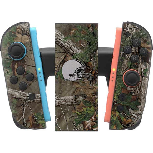 NFL Cleveland Browns Realtree Xtra Green Camo Nintendo Switch 2 (2025) Joy-Con Controller Skin