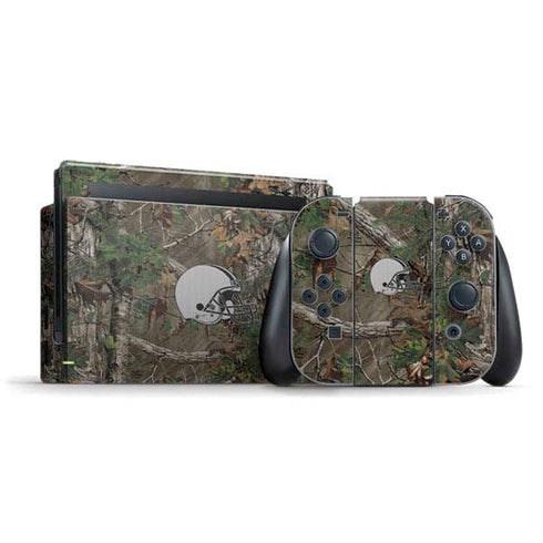 NFL Cleveland Browns Realtree Xtra Green Camo Nintendo Skins