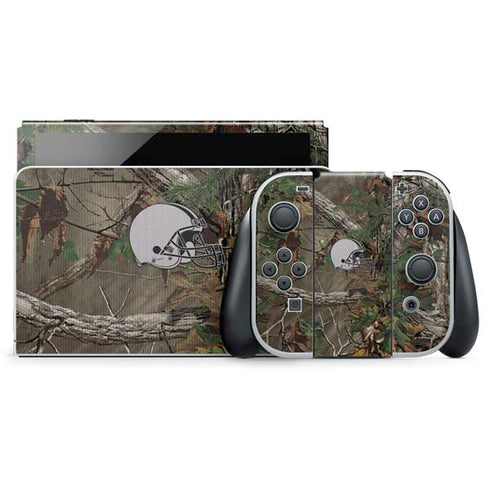 NFL Cleveland Browns Realtree Xtra Green Camo Nintendo Skins