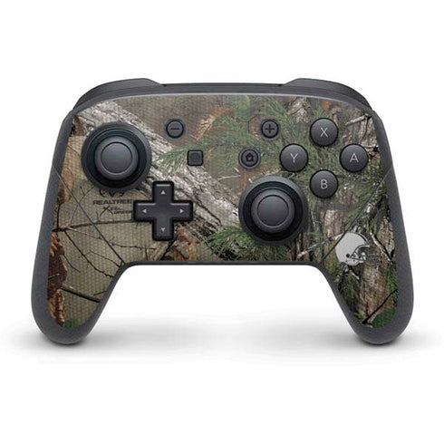 NFL Cleveland Browns Realtree Xtra Green Camo Nintendo Skins