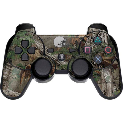 NFL Cleveland Browns Realtree Xtra Green Camo PS3 Dual Shock wireless controller Skin
