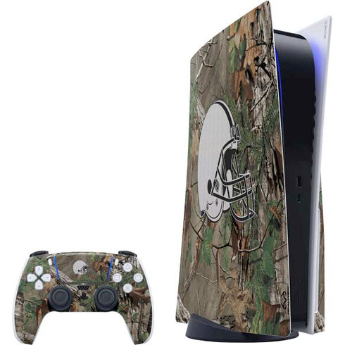 NFL Cleveland Browns Realtree Xtra Green Camo PlayStation PS5 Skins