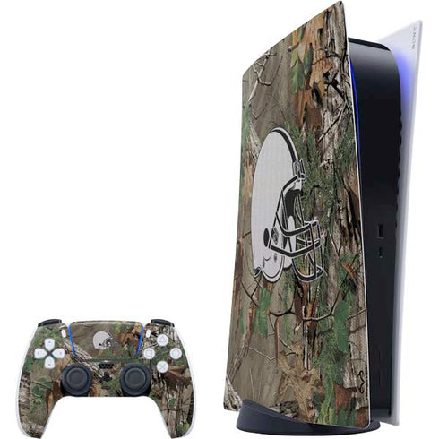 NFL Cleveland Browns Realtree Xtra Green Camo PlayStation PS5 Skins