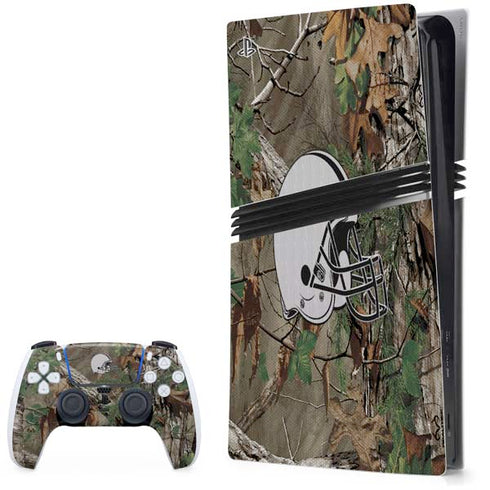NFL Cleveland Browns Realtree Xtra Green Camo PS5 Pro Bundle Skin