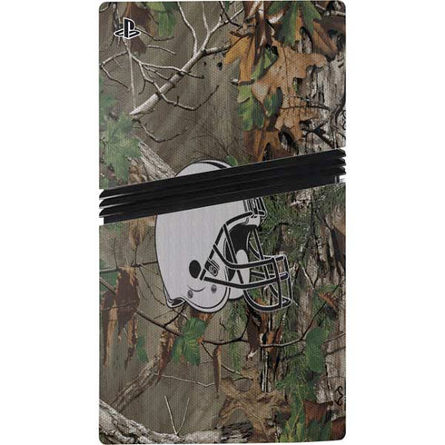 NFL Cleveland Browns Realtree Xtra Green Camo PS5 Pro Console Skin