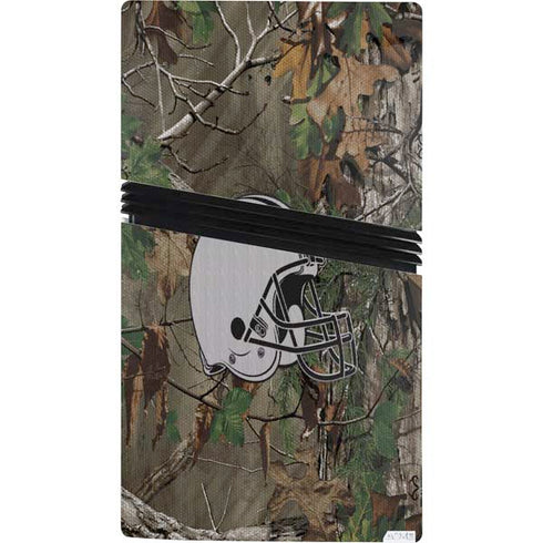 NFL Cleveland Browns Realtree Xtra Green Camo PS5 Pro Console Skin