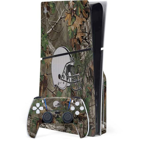 NFL Cleveland Browns Realtree Xtra Green Camo PlayStation PS5 Skins
