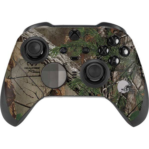 NFL Cleveland Browns Realtree Xtra Green Camo Xbox Elite Wireless Controller Series 2 Skin