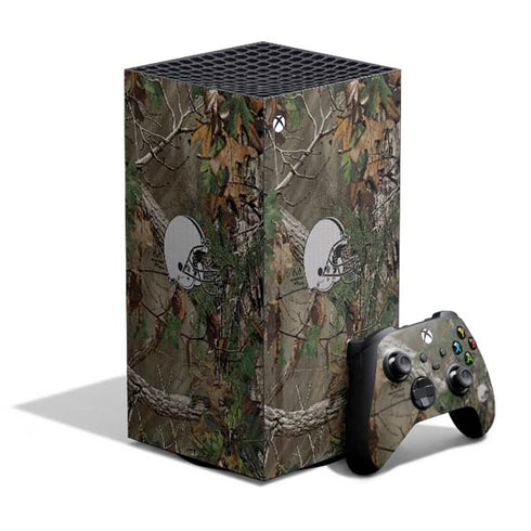 NFL Cleveland Browns Realtree Xtra Green Camo XBox Series X Digital Edition Bundle Skin