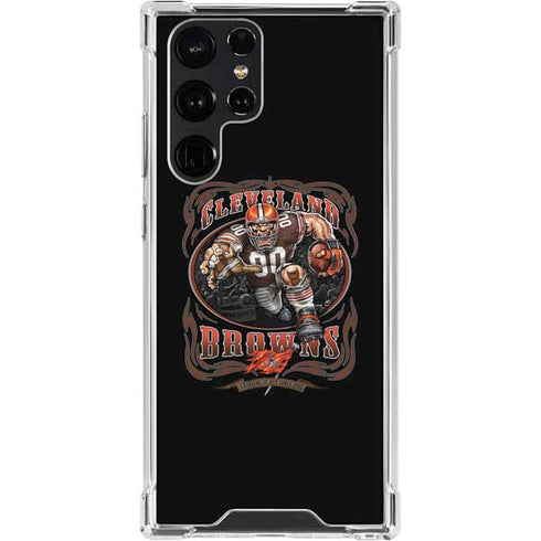 Liquid Blue NFL Cleveland Browns Running Back Galaxy S23 Ultra Clear Case