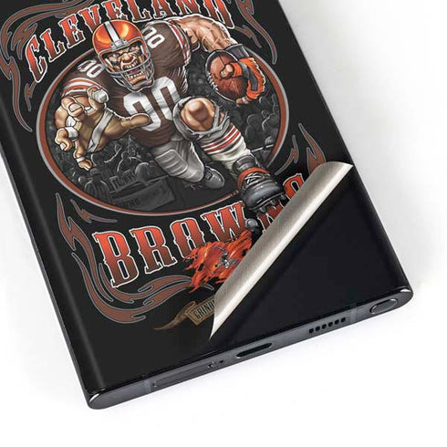 Liquid Blue NFL Cleveland Browns Running Back Galaxy Skins
