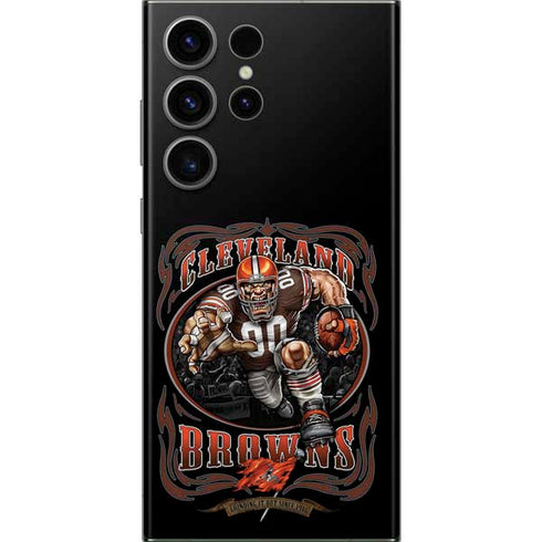 Liquid Blue NFL Cleveland Browns Running Back Galaxy Skins