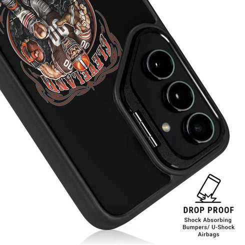Liquid Blue NFL Cleveland Browns Running Back Galaxy S24 FE Kickstand Case