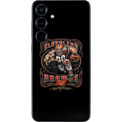 Liquid Blue NFL Cleveland Browns Running Back Galaxy S25 Plus Skin