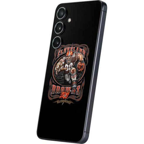 Liquid Blue NFL Cleveland Browns Running Back Galaxy S24 Plus Skin