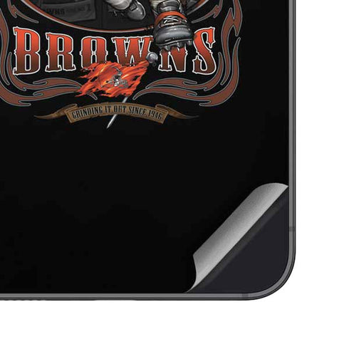 Liquid Blue NFL Cleveland Browns Running Back Galaxy S25 Plus Skin