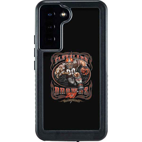 Liquid Blue NFL Cleveland Browns Running Back Galaxy S24 Plus Waterproof Case