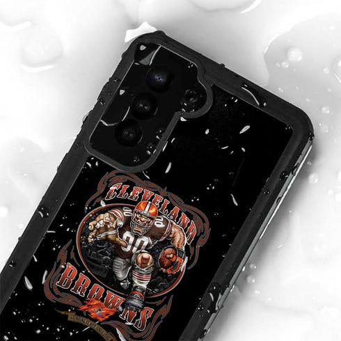 Liquid Blue NFL Cleveland Browns Running Back Galaxy S24 Plus Waterproof Case