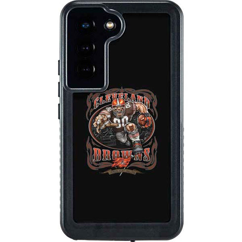 Liquid Blue NFL Cleveland Browns Running Back Galaxy S24 Waterproof Case
