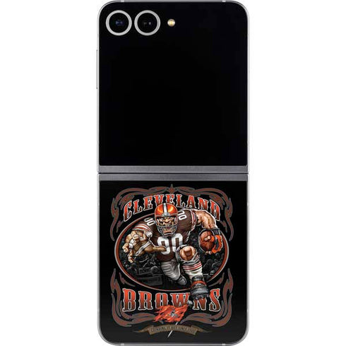 Liquid Blue NFL Cleveland Browns Running Back Galaxy Z Flip6 Skin