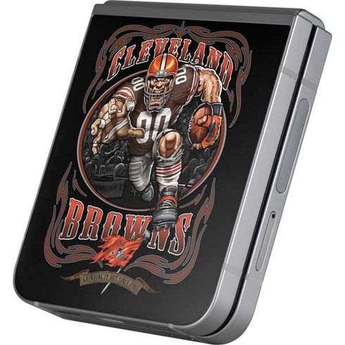 Liquid Blue NFL Cleveland Browns Running Back Galaxy Z Flip6 Skin